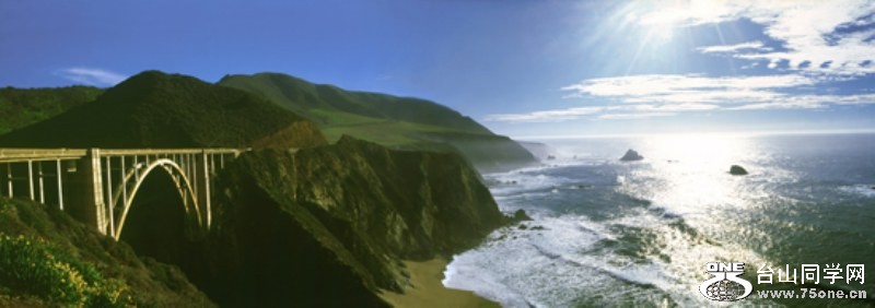 ȫ˹ꡱӰƷRocky Creek Bridge_ Highway 1 CA USA [800x600].jpg