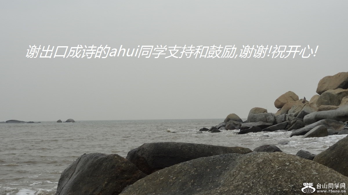 谢出口成诗的ahui同学支持和鼓励,谢谢!祝开心!.jpg